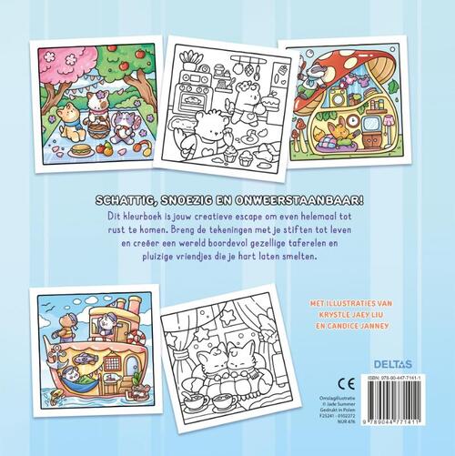 Comfy & Cute - Cozy kleurboek Jade Summer