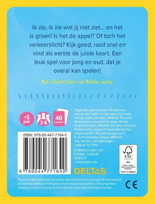 Ik zie, ik zie wat jij niet ziet! - Raadspel met kaarten