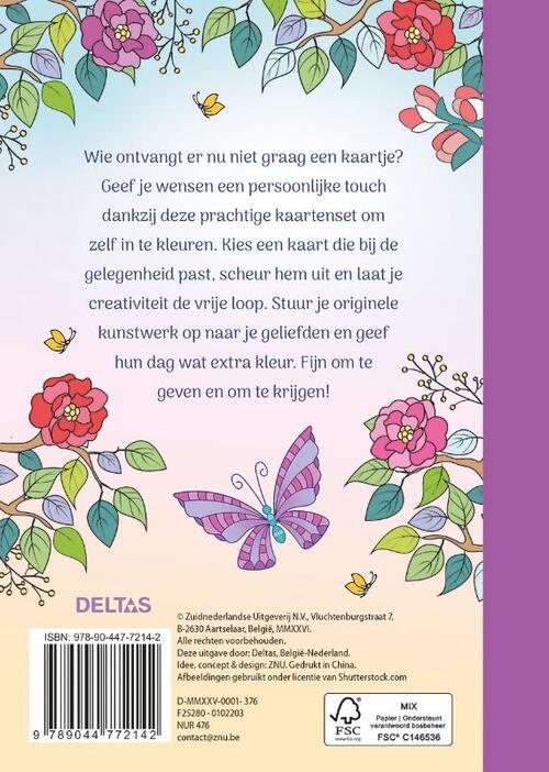 Wenskaarten om in te kleuren - Happy Days
