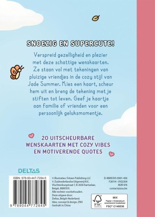 Cozy wishes - Wenskaarten om in te kleuren Jade Summer