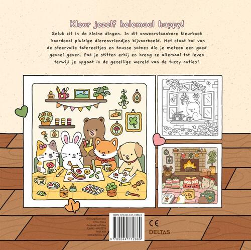 Fuzzy Cuties Cute & Comfy kleurboek Vivi Tinta