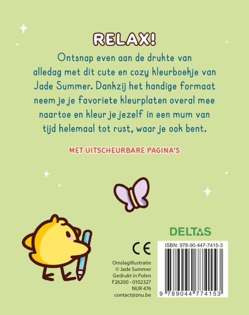 Relax - Cozy kleurboekje Jade Summer