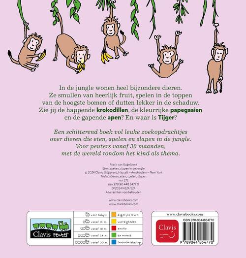 Eten, spelen, slapen in de jungle