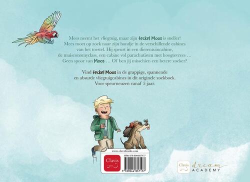 Waar is teckel Moos in het vliegtuig?