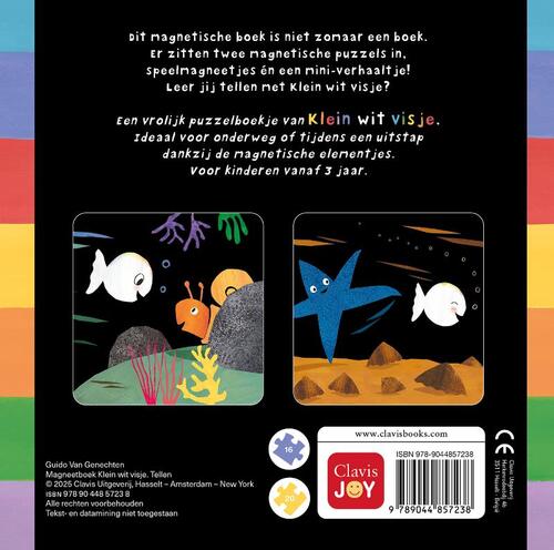 Magneetboek Klein wit visje.