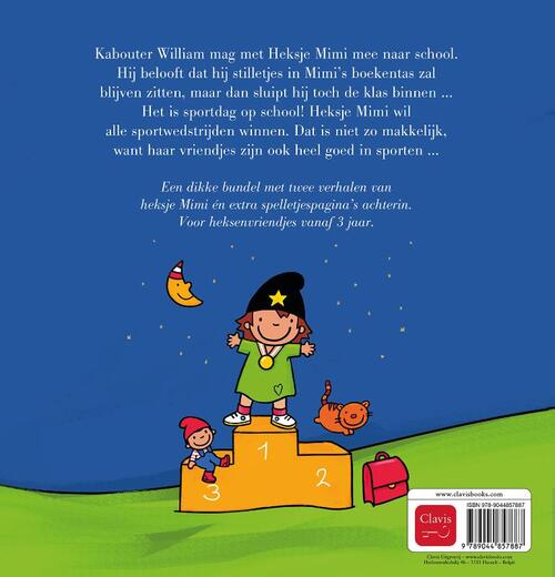Heksje Mimi en kabouter William op school en Heksje Mimi wil graag winnen