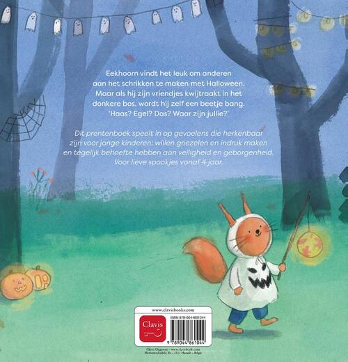 Eekhoorn viert Halloween