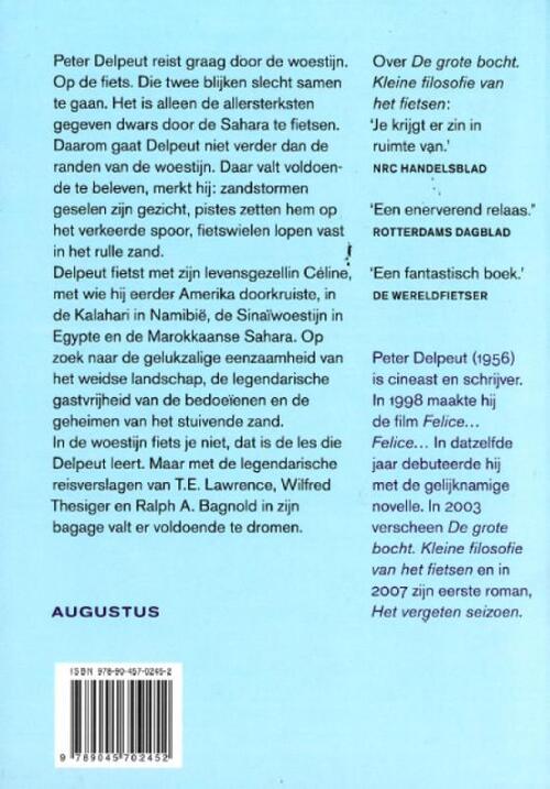 In de woestijn fiets je niet