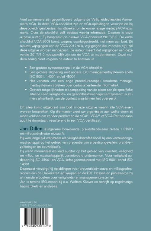 Een veiligheids- en gezondheidsmanagementsysteem volgens Veiligheidschecklist Aannemers VCA 2017/6.0