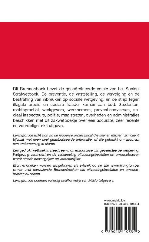 Sociaal Strafwetboek (Bronnenboek)