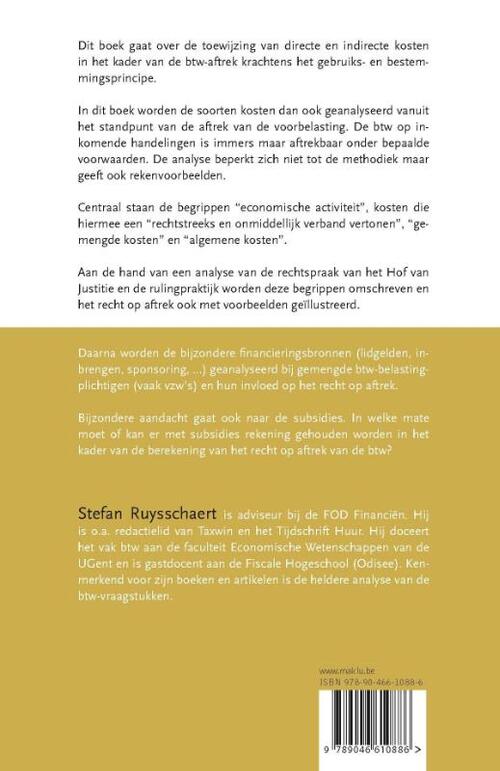 Kostensoorten en btw