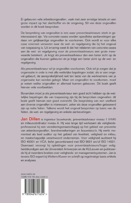 Analyse van 50 arbeidsongevallen