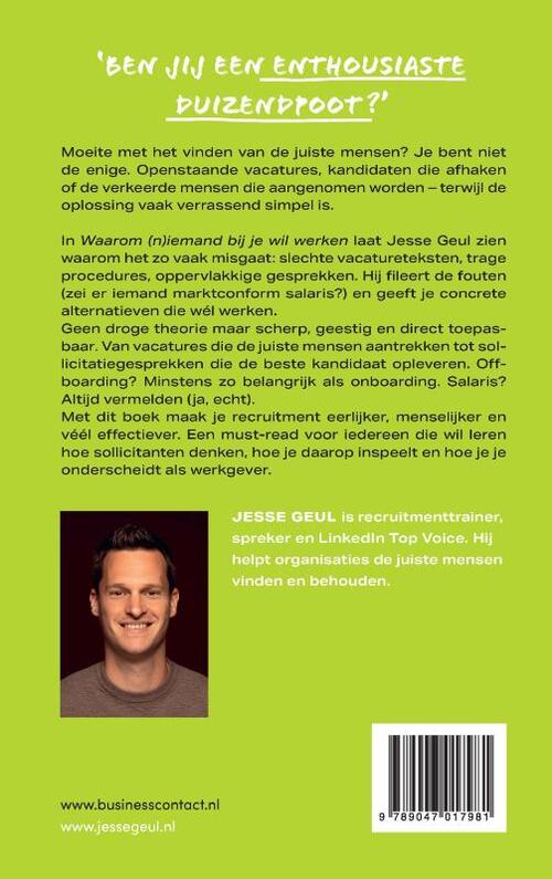 Waarom (n)iemand bij je wil werken