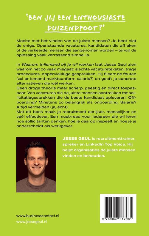 Waarom (n)iemand bij je wil werken