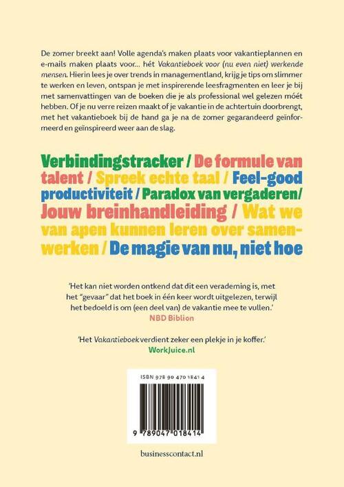 Vakantieboek voor (nu even niet) werkende mensen