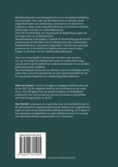 Beleidsonderzoek in de praktijk