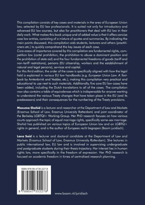 Cases and Materials European Union Law