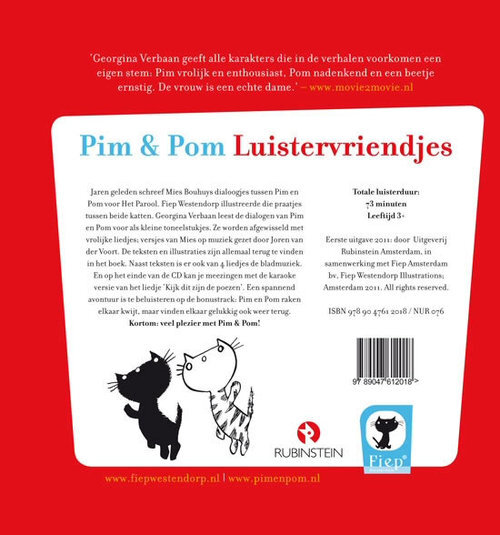 Pim & Pom Luistervriendjes, boek + CD