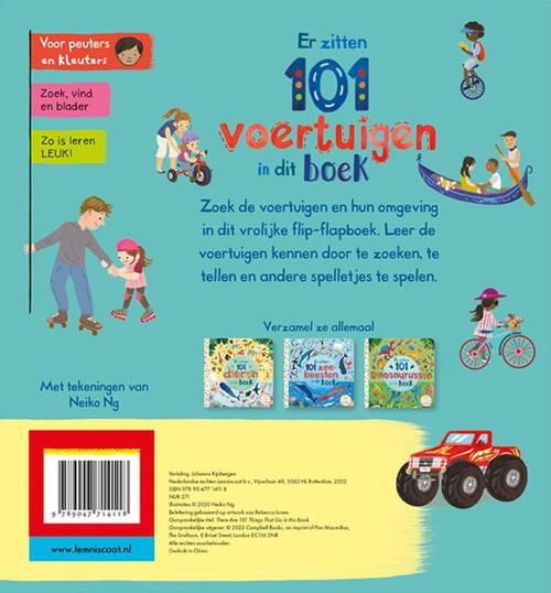 Er zitten 101 voertuigen in dit boek