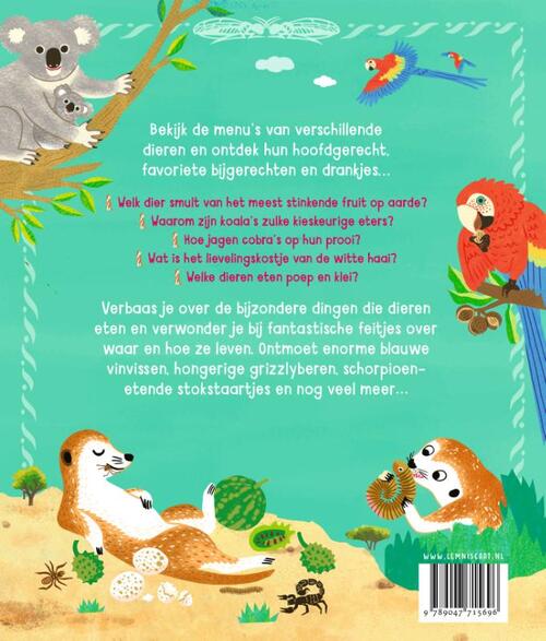 Menu’s voor stokstaartjes en andere hongerige dieren