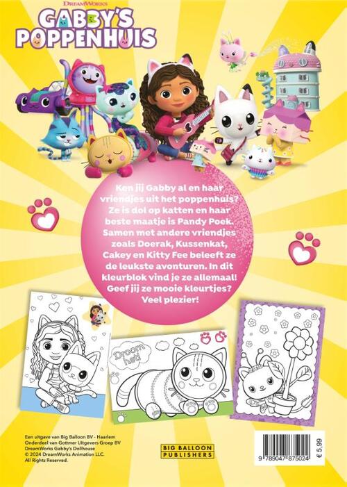 Gabby's kat-tastische kleurblok