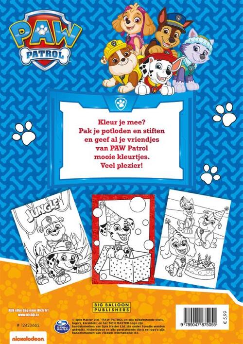 Kleur mee met PAW Patrol