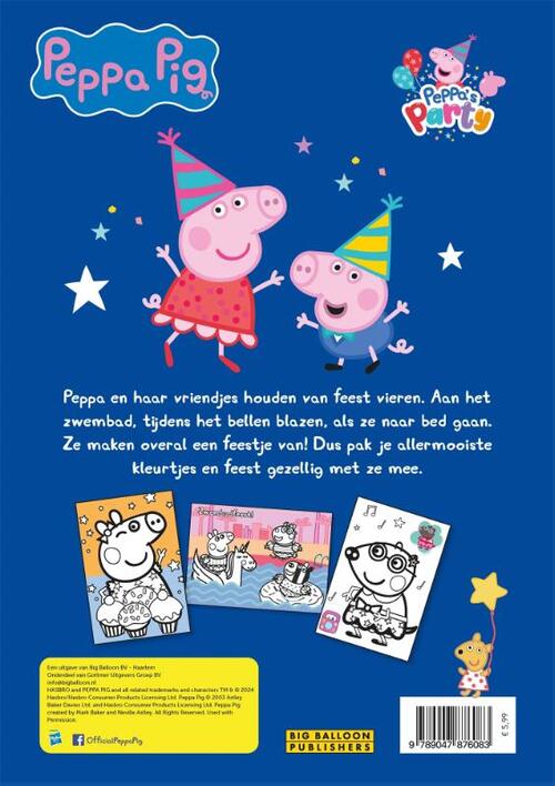 Peppa's feestkleurboek