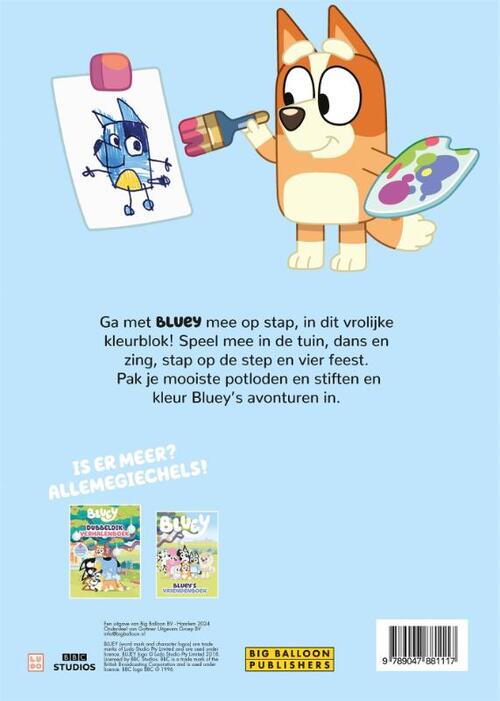 Kleur mee met Bluey