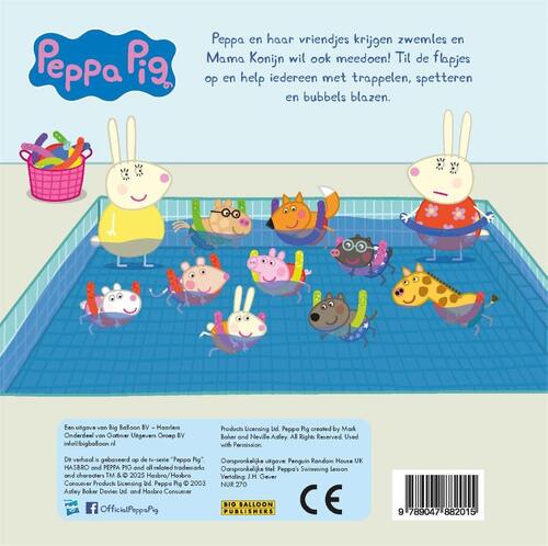 Peppa's eerste zwemles