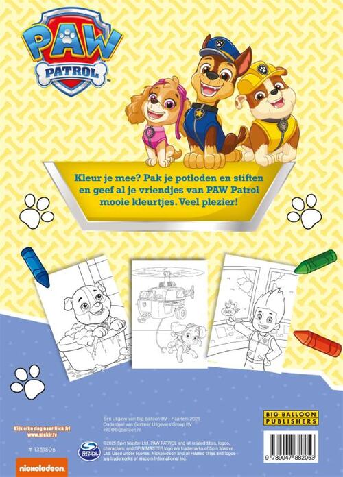 PAW Patrol kleurblok