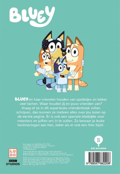 Het vriendenboek van Bluey