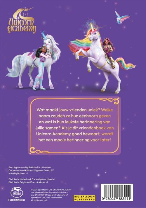 Magisch vriendenboek Unicorn Academy