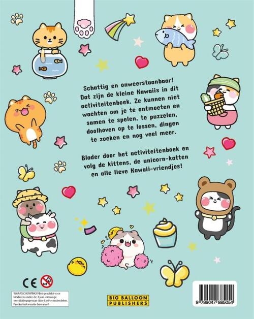 Kawaii kittens & friends activiteitenboek