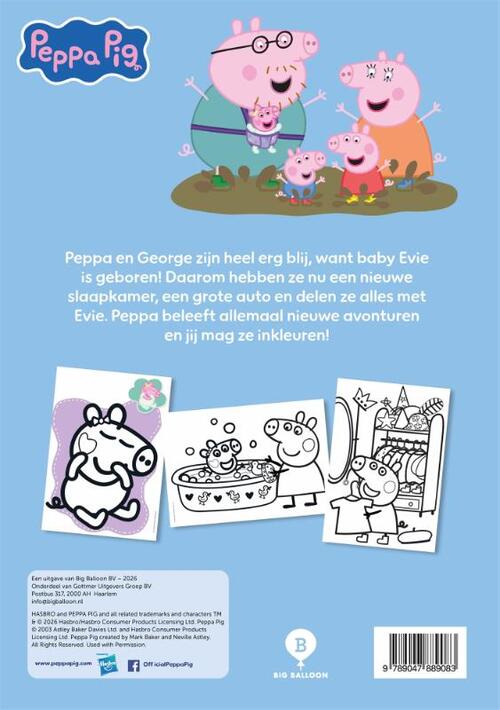 Peppa gaat kleuren