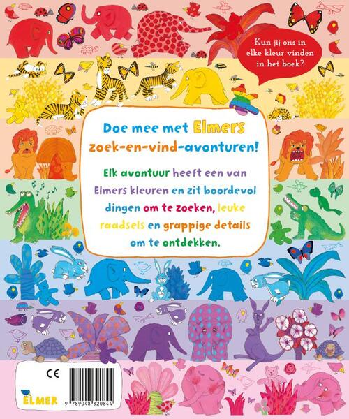 Elmer zoek en vind - Kleuren