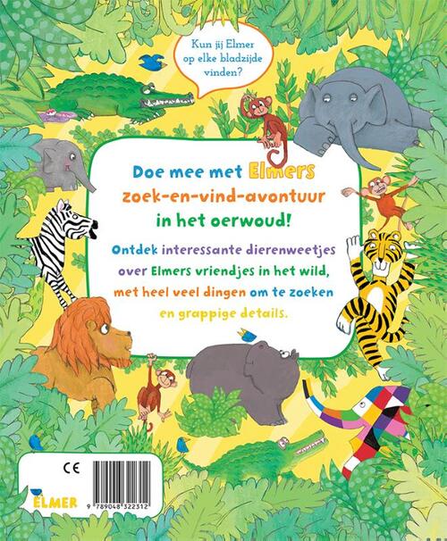 Elmer zoek en vind - dieren