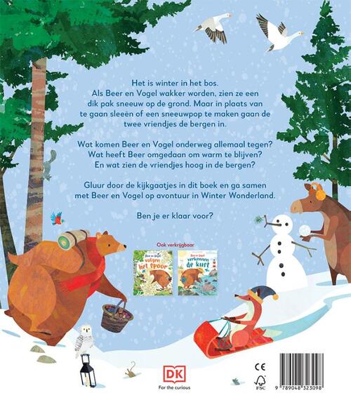 Beer en Vogel gaan op avontuur in Winterwonderland