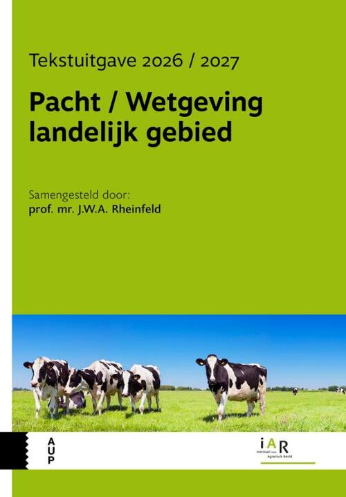 Pacht / Wetgeving landelijk gebied