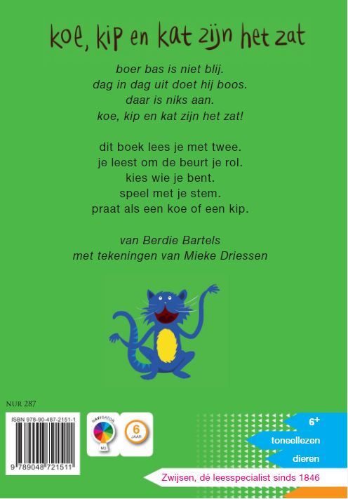 Toneellezen / Koe, kip en kat zijn het zat