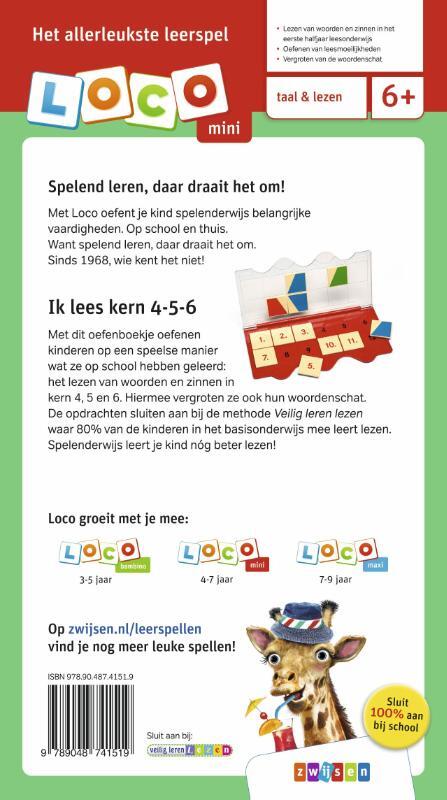 Loco Mini Veilig leren lezen ik lees kern 4-5-6