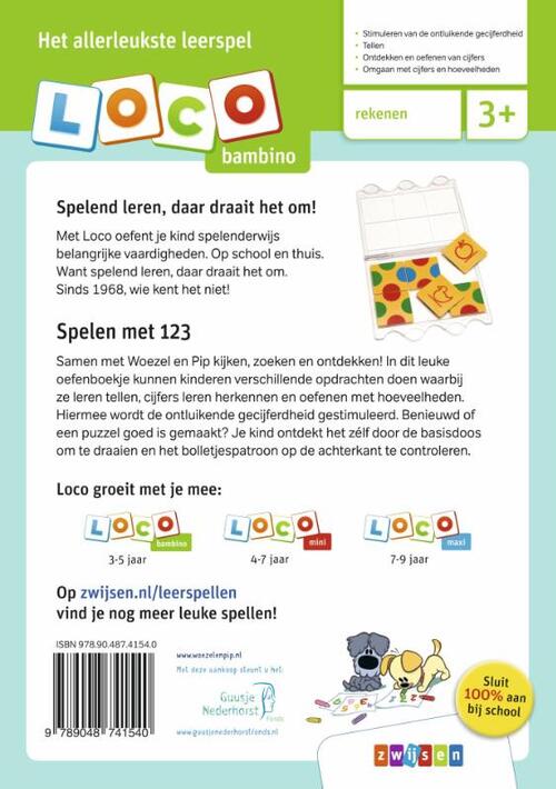 Loco bambino Woezel & Pip spelen met 123