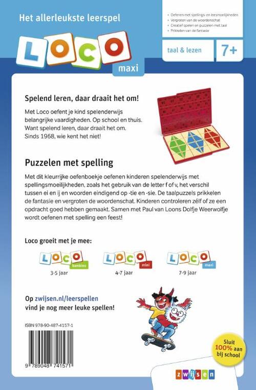 Loco maxi Dolfje Weerwolfje puzzelen met spelling