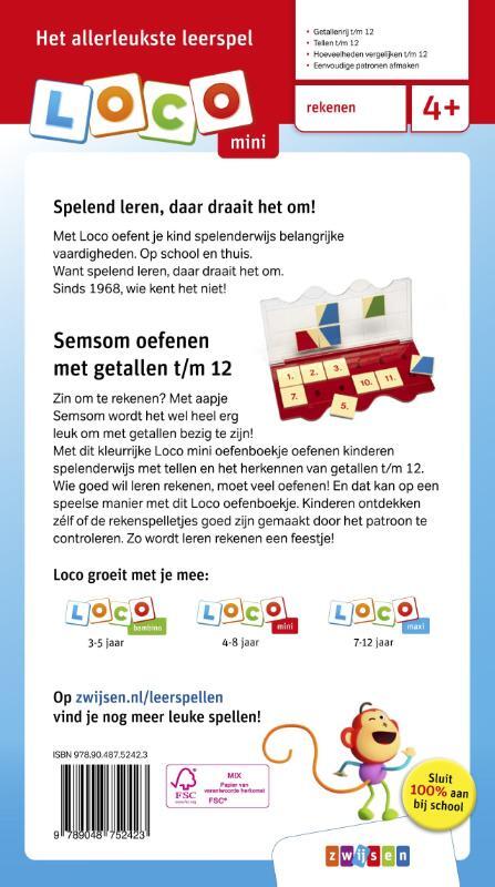 Loco mini semsom oefenen met getallen t/m 12