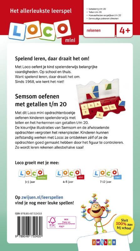 Loco mini semsom oefenen met getallen t/m 20