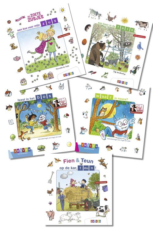 Pakket 2 kleuters samenleesboeken (5 titels)