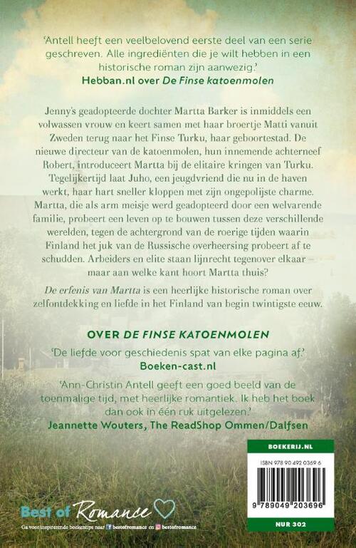 De Finse Katoenmolen 2 - De erfenis van Martta