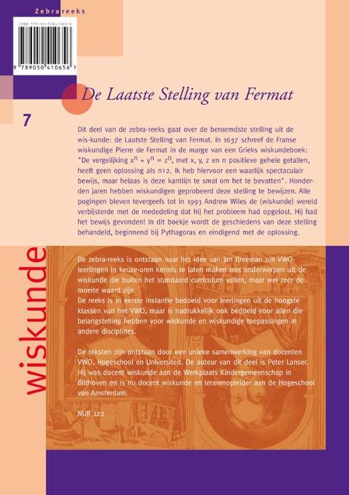 De Laatste Stelling van Fermat