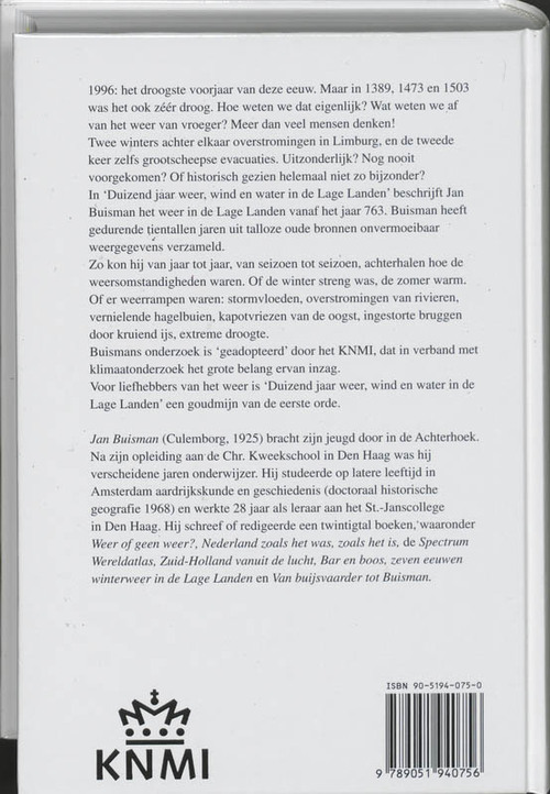 Duizend jaar weer, wind en water in de Lage Landen