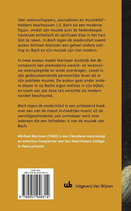 Bach tegen de moderniteit