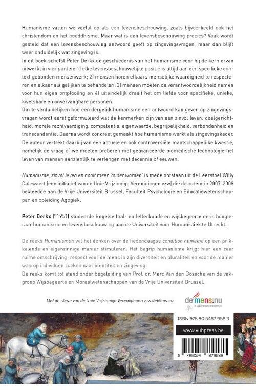 Humanisme, zinvol leven en nooit meer ouder worden